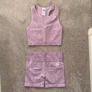 Gymshark sports bra and short set